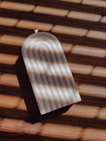 Bougie arc en ciel naturel. Bougie naturelle décorative en forme d'arc-en-ciel 100% à base de cire de soja , Fabriquée à partir d'un mélange de cire végétale, respectueuse de l'environnement et biodégradables.