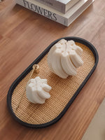 Grande bougie décorative de table. décoration de salon style contemporain, scandinave ou minimaliste. objet déco d'intérieur.