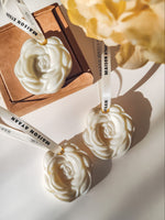 Palet parfumé en cire  pour parfumer garde rode, placard et tiroir. idee cadeau femme. suspension parfumé au senteur de la fleur de Néroli. parfum floral frais et de linge propre